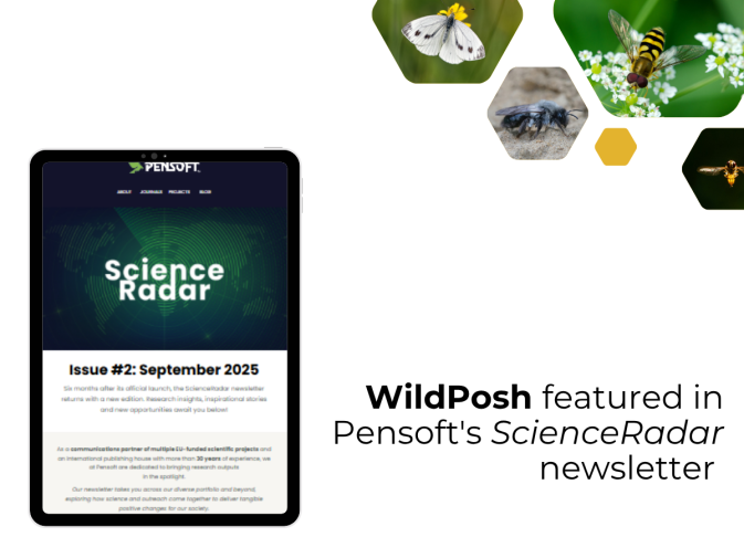 WildPosh featured in Pensoft's ScienceRadar newsletter